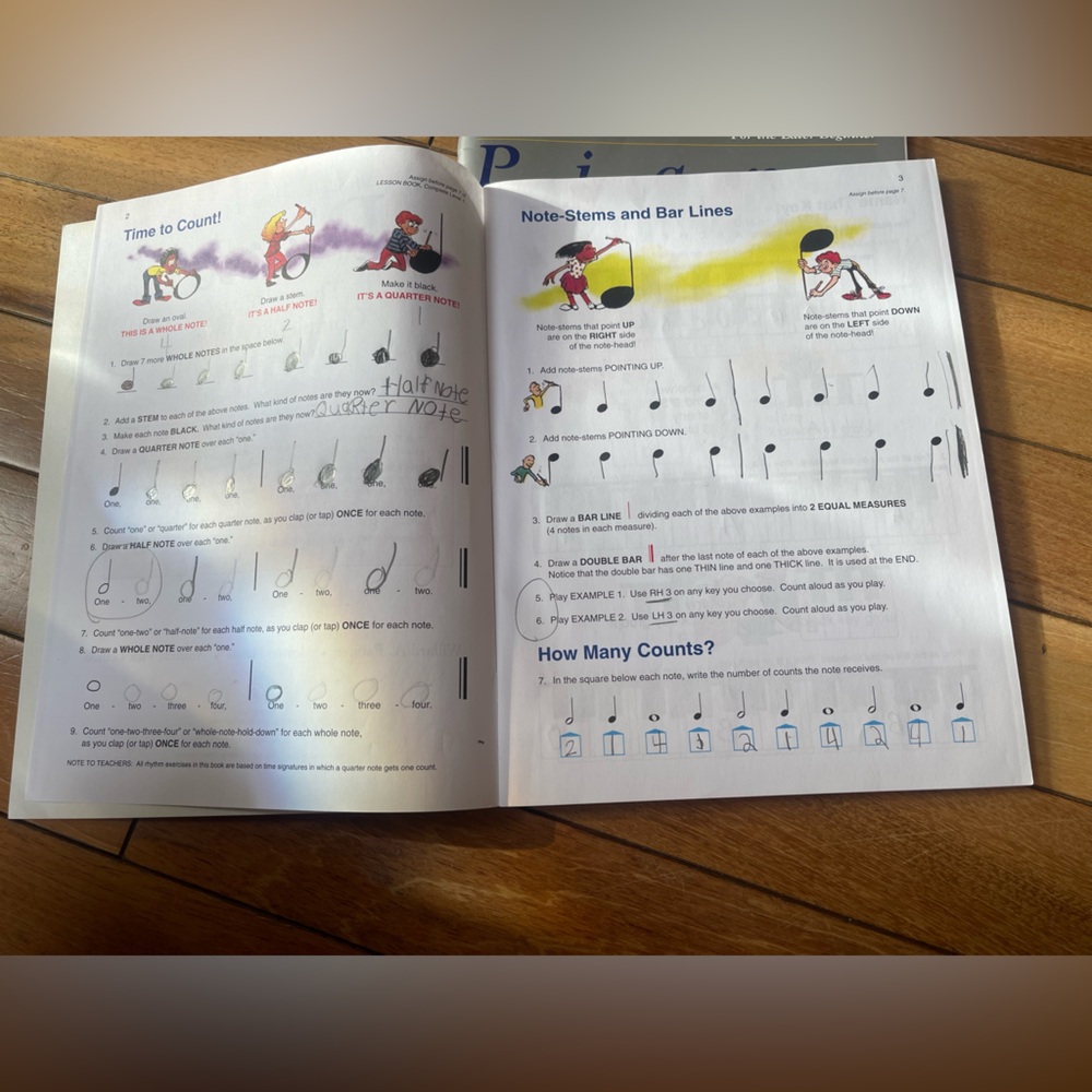 Alfred’s Basic Piano Library Lesson Book Level 1 & Theory Book Level 1 Set - Picture 8 of 9